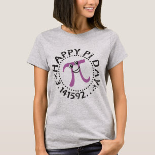 Camiseta Cute Happy Pi Day © Purple Pi Symbol T-Shirt