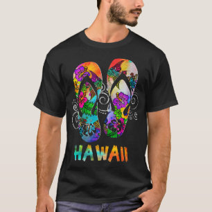 Camiseta Cute Hawaii Beach Flipflops Hawaiian Island Cruise