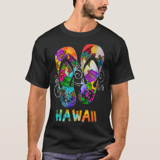 Camiseta Cute Hawaii Beach Flipflops Hawaiian Island Cruise