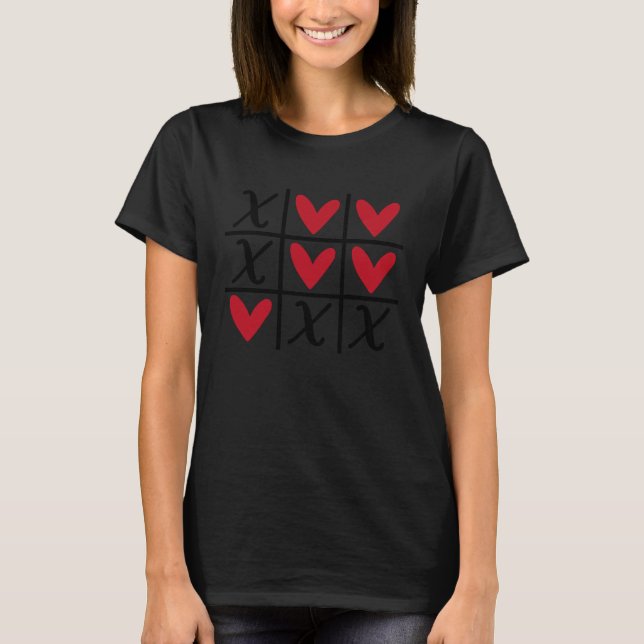 Camiseta Cute Hearts & Kisses Valentines Day Romance Valent (Frente)