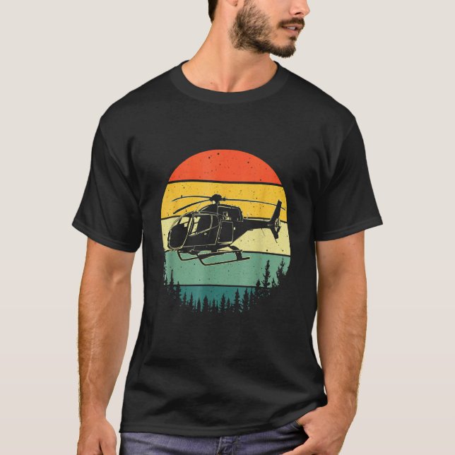 Camiseta Cute Helicopter For Men Women Aviator Helicopter P (Frente)