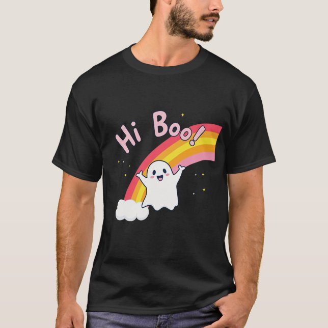 Camiseta Cute "Hi Boo!" (Frente)