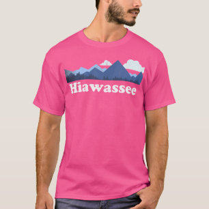 Camiseta Cute Hiawassee Georgia Ga Retro Blue Ridge Mountai