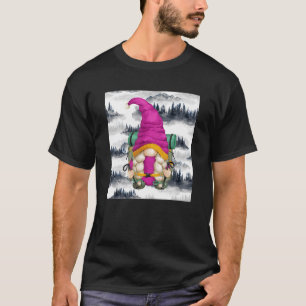 Camiseta Cute Hiker Mãe Caminhando Mochila Montanha Hike Gn