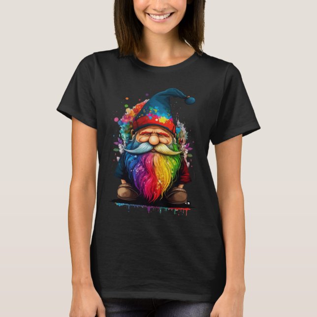 Camiseta Cute Hippie Jardim Gnomo (Frente)