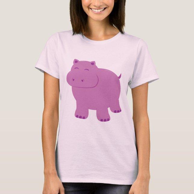 Camiseta Cute Hippo (Frente)