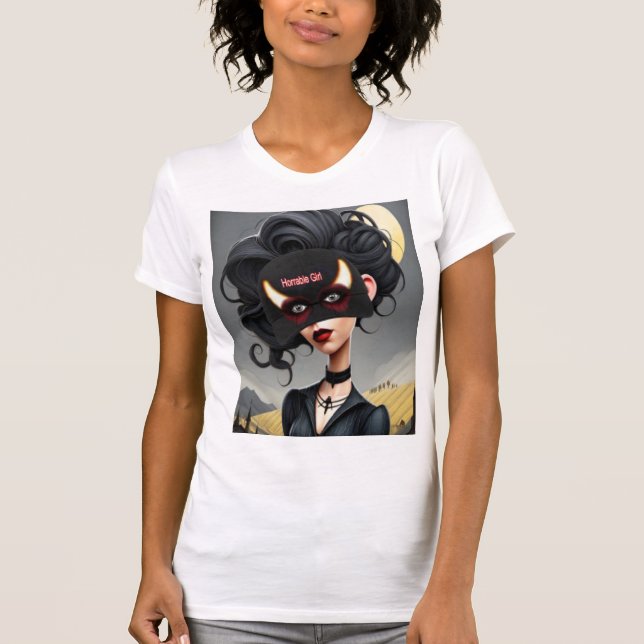 Camiseta Cute Horrible girl  (Frente)