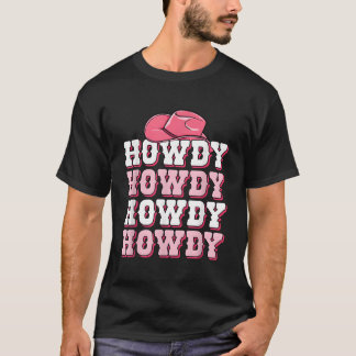 Camiseta Cute Howdy Western Country Cowgirl Texas Rodeo Wom