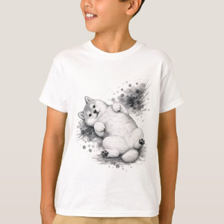 Camiseta 【Cute Husky Puppy Ink Art Kids T-Shirt】