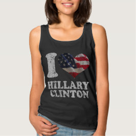 Camiseta Cute I American Flag Hillary Clinton