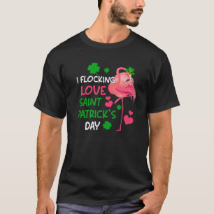 Camiseta Cute I Flock Love Saint Patrick's Day Leprechau