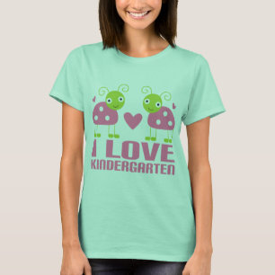Camiseta Cute I Love Kindergarten Ladybug Gift