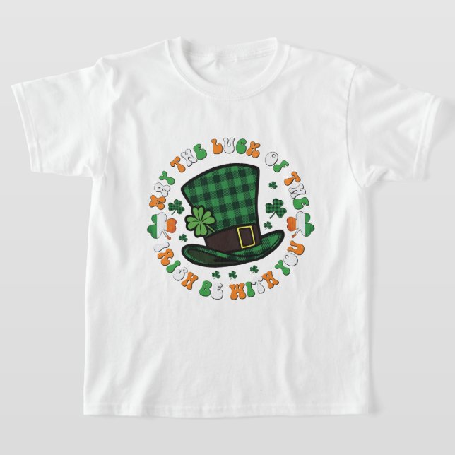 Camiseta Cute Irish luck word art  (Postura )