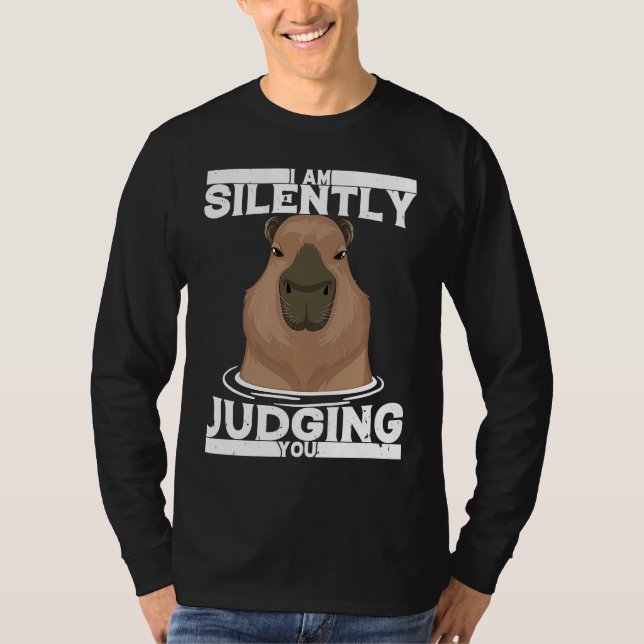 Camiseta Cute Ironic Rodent Capybara Witty Animal  Lifetsyl (Frente)
