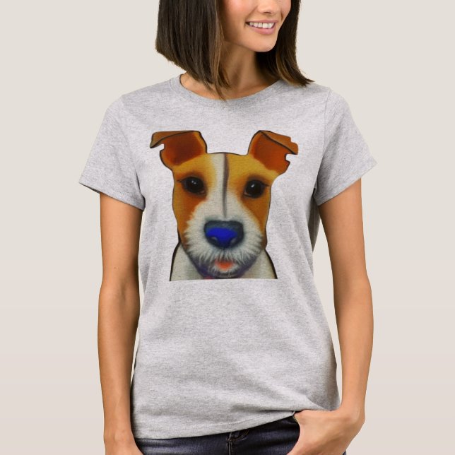 Camiseta Cute Jack Russell Terrier (Frente)