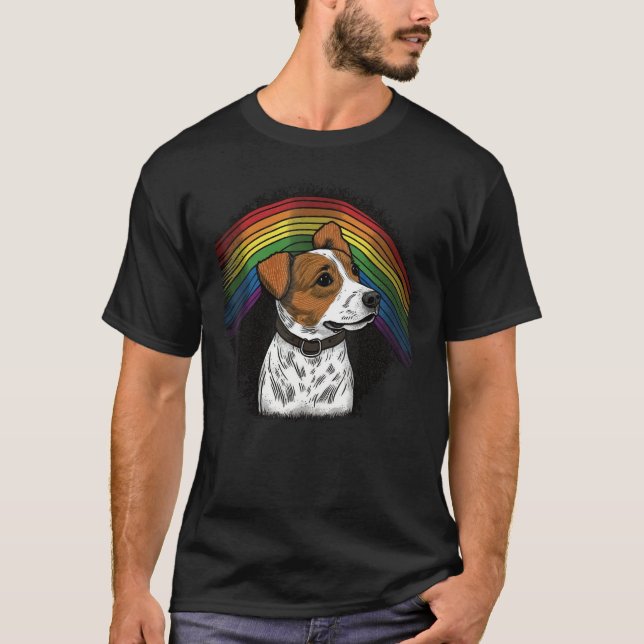 Camiseta Cute Jack Russell Terrier Dog on Jack Russell Terr (Frente)