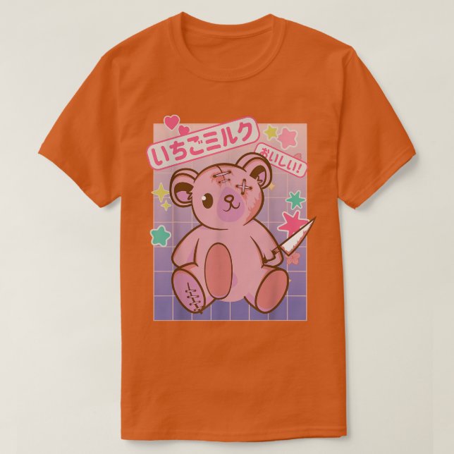 Camiseta Cute Japanese Aesthetic Kawaii Pastel Goth Cute Cr (Frente do Design)
