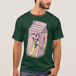 Camiseta Cute Japanese Banana Milk Drink Kawaii Manga Anime