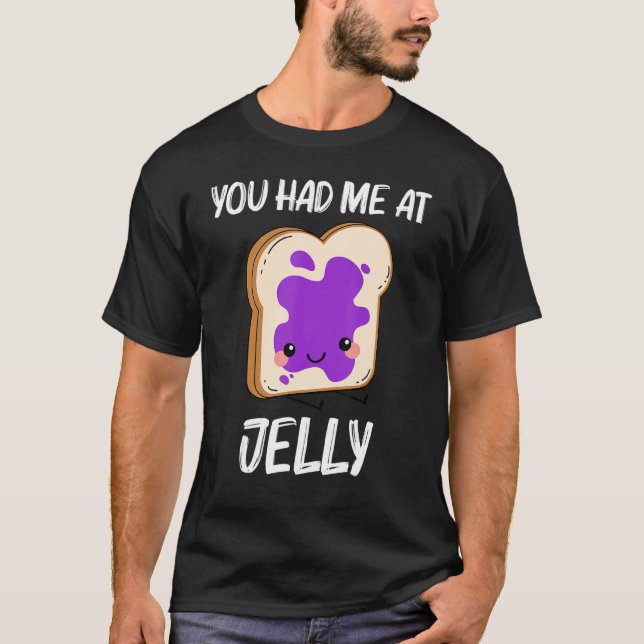 Camiseta Cute Jelly For Men Women Matching Fruit Spread San (Frente)
