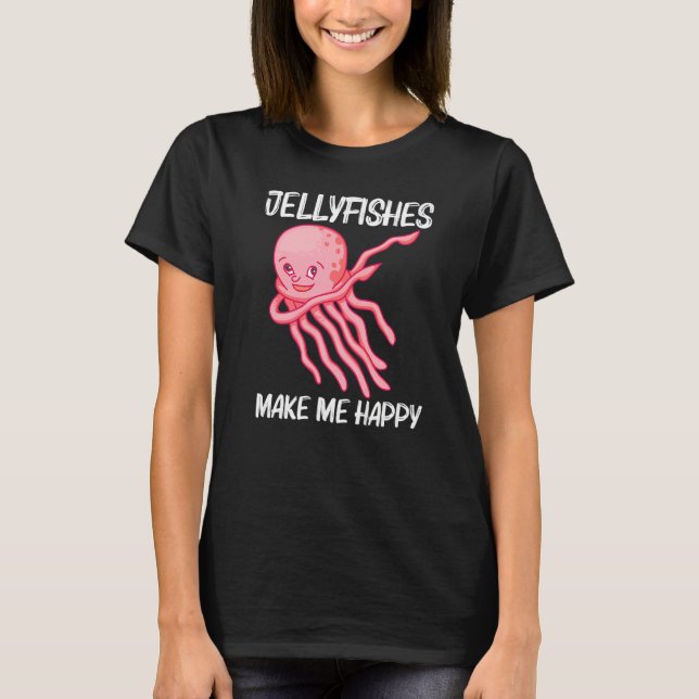 Camiseta Cute Jellyfish For Men Women Jellyfish Sea Animal (Frente)