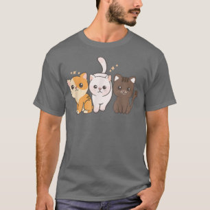 Camiseta Cute Kawaii Anime - Cat Kitten Street Squad - Kawa