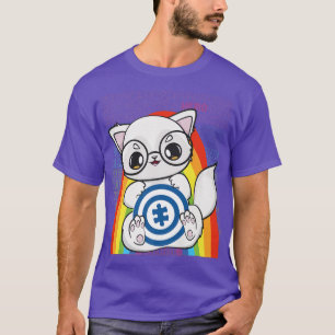 Camiseta Cute Kawaii Arctico Fo E Apoio A Autismo
