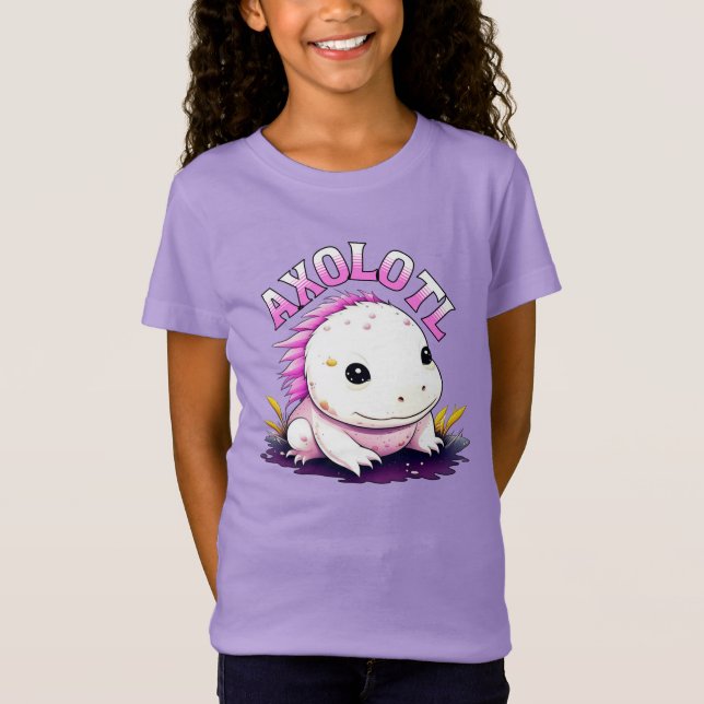 Camiseta Cute Kawaii Axolotl (Frente)