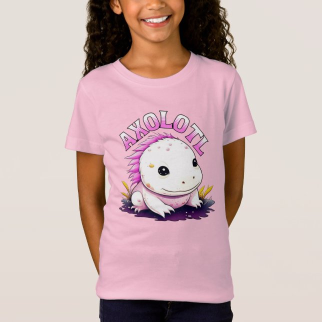 Camiseta Cute Kawaii Axolotl (Frente)