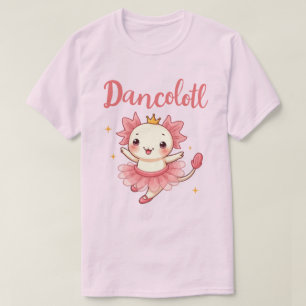 Camiseta Cute Kawaii Axolotl Ballerina "Dancolotl" Tutu