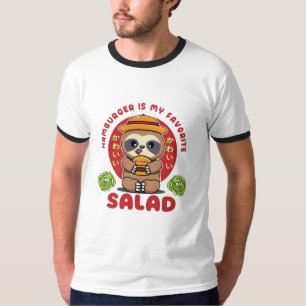 Camiseta Cute Kawaii Burger Salad