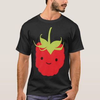 Camiseta Cute Kawaii Framboesa Vermelha