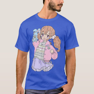Camiseta Cute Kawaii Girl  90s Pastel Bunny Girly Kidcore A