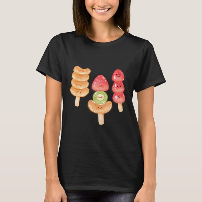 Camiseta Cute Kawaii Hand-drawn Tanghulu (Frente)