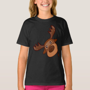 Camiseta Cute Kawaii Moose Veado Funny Alaska Moose