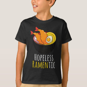 Camiseta Cute Kawaii Ramen Noodles Ramentic sem esperança