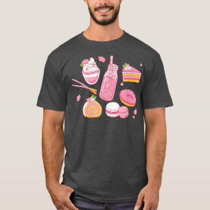 Camiseta Cute Kawaii Strawberry Milk Aesthet Japonês
