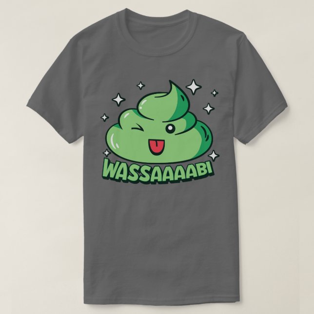 Camiseta Cute Kawaii Wasabi Wassup Funny (Frente do Design)