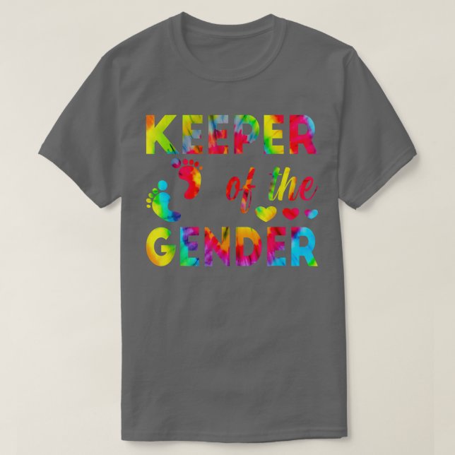 Camiseta Cute Keeper do Gênero Bebê Revela Rosa (Frente do Design)