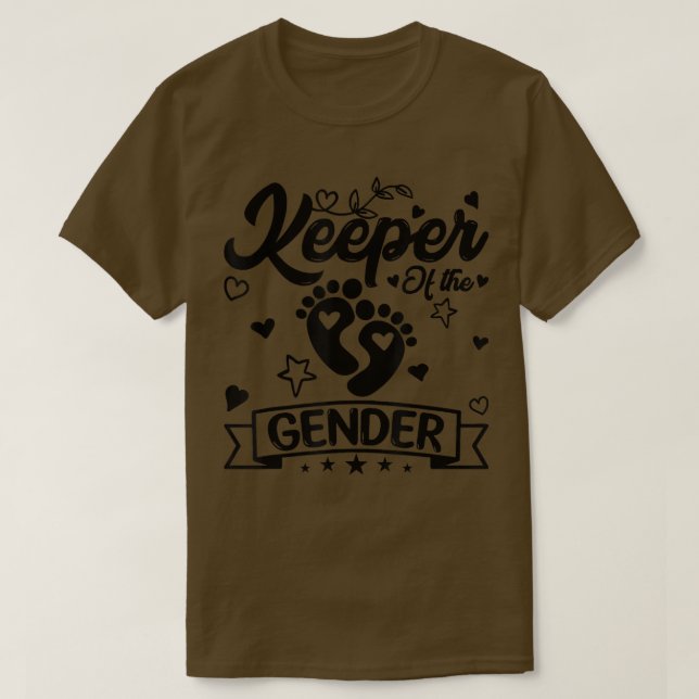 Camiseta Cute Keeper do Gênero Revela Ide do Partido (Frente do Design)