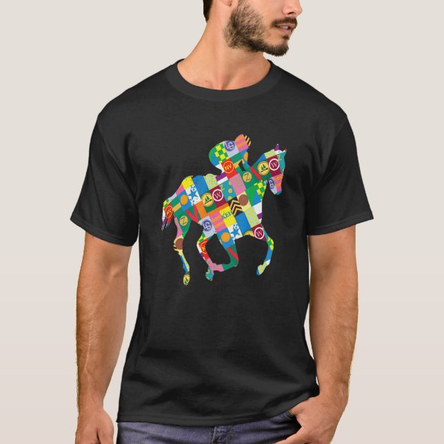 Camiseta Cute Kentucky Silks de Corrida de Cavalos Fun Derb (Frente)