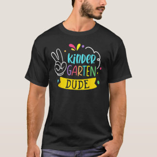 Camiseta Cute Kindergarten Dude Boys Kids Happy Back To Sch