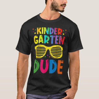 Camiseta Cute Kindergarten Dude Sunglasses Boys Kids Back T