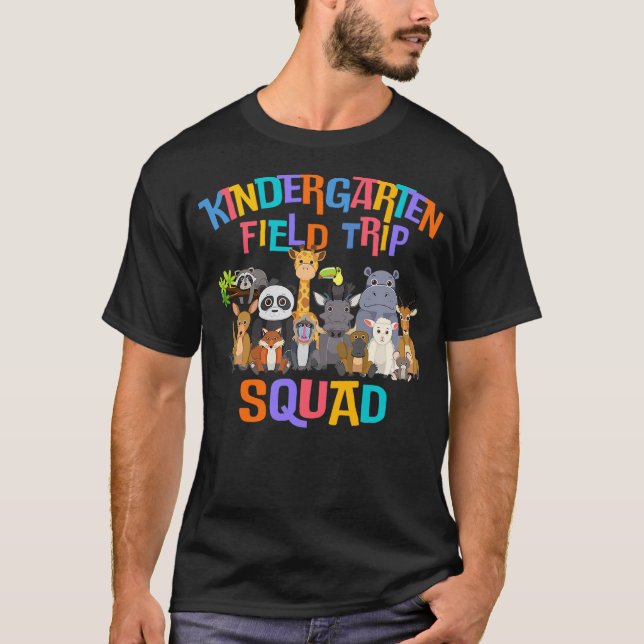 Camiseta Cute Kindergarten Field Day Trip Squad 2024 Funny  (Frente)