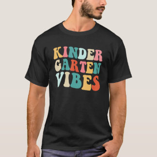 Camiseta Cute Kindergarten Vibes De Volta à Escola Professo