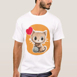 Camiseta Cute Kitten with its Yarn ball