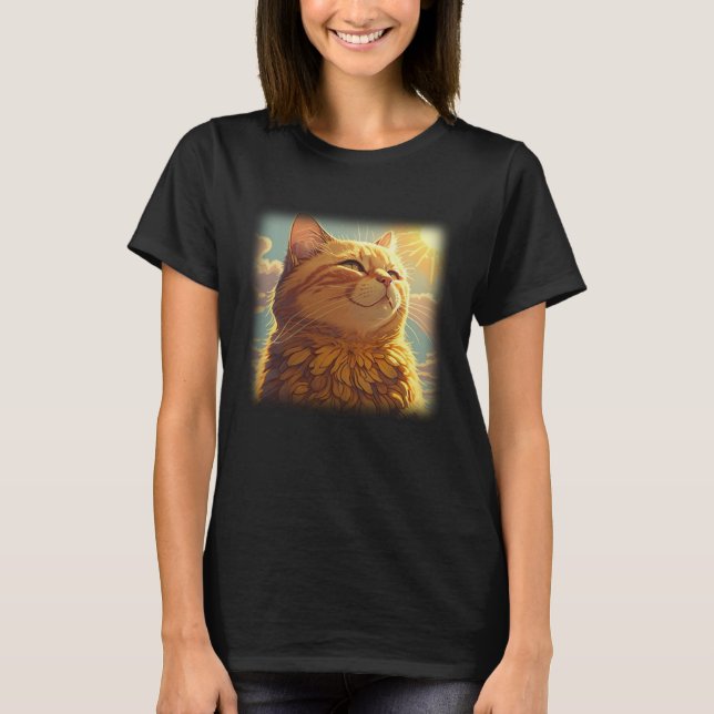 Camiseta Cute Kitten You Are My Cat Sunflower Sunshine Wome (Frente)