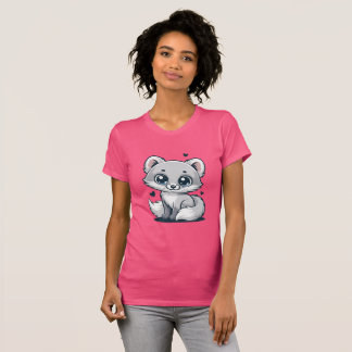 Camiseta Cute Kitty Cat Illustration -Minimalistic