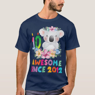 Camiseta Cute koala bear 10 years birthday outfit for boys