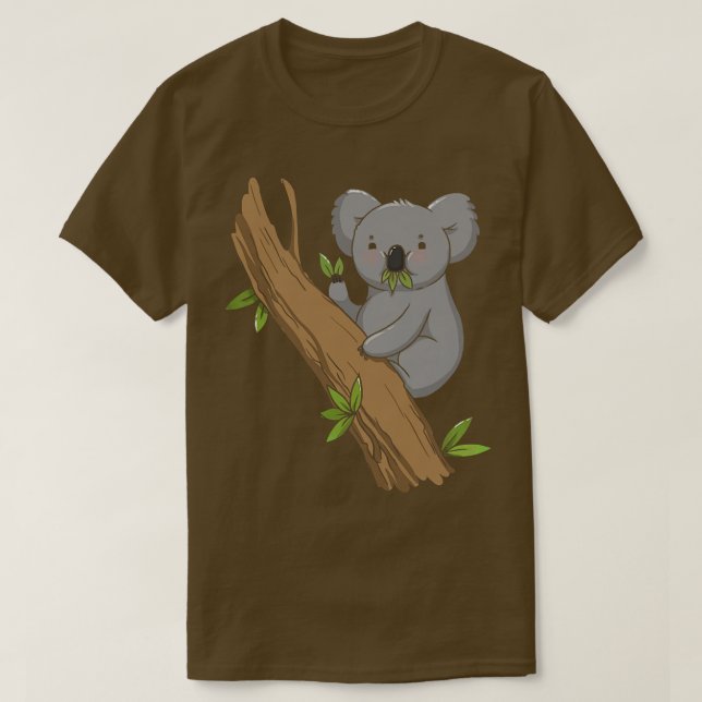 Camiseta Cute Koala Bear - Animais australianos Eucalyptus  (Frente do Design)
