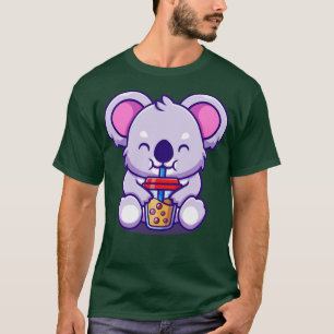 Camiseta Cute Koala Bebe Cartoon de Chá de BobaLeite1
